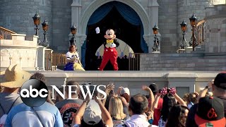 Disney theme parks American landmarks close amid coronavirus l ABC News [upl. by Cost906]