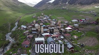 Ushguli Georgia 🇬🇪  Drone video 4K [upl. by Wack219]