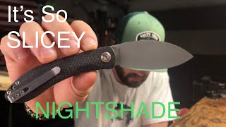 EDC Vosteed Nightshade  I LOVE THIS KNIFE  Nitro V Steel [upl. by Fleming]