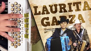 Laurita Garza acordeon tutorial Con adornos Tucanes e Invasores [upl. by Ribak]