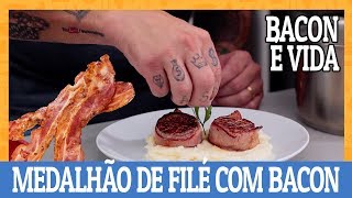 TUDO FICA MARAVILHOSO COM BACON  Medalhão de mignon com Bacon  AnaMariaBrogui [upl. by Amleht]