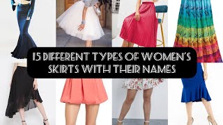 15 different types of womens skirts👗 with their names womenoutfits foryou explore girrlyyadda [upl. by Nylram]