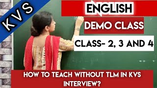 KVS English Demo for classes 23 and 4 English grammar [upl. by Squire]