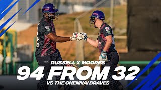 Andre Russel X Tom Moores 94 from 32 Run Partnership  Day 2  Player Highlights [upl. by Certie]