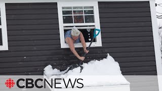 Nova Scotia digs out after snowstorm drops 150 cm in some areas [upl. by Annawik]