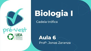 BIOLOGIA  BIO1  AULA 6 CADEIA TRÓFICA [upl. by Ecinom]