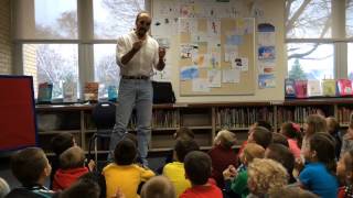 Michigan Chillers author visits Mackensen Elementary School [upl. by Yalc]