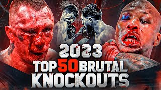 Top 50 Craziest Knockouts Of 2023  MMA Kickboxing amp Bare Knuckle Knockouts [upl. by Sabec]