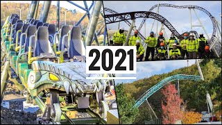 🎢Walibi Belgium Nigloland amp Plopsaland 🏗️ les nouveautés 2021  EDB World 75 [upl. by Raknahs328]