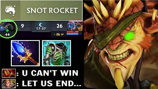 NEW SNOT ROCKET 1v5 Brislteback vs MK NonStop Nasal Goo Spam 6 Stack Cant Run WTF Comeback Dota 2 [upl. by Latsirhc]