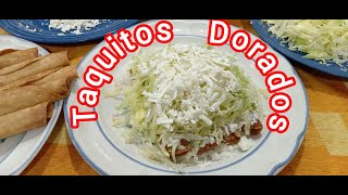 TAQUITOS DORADOS DE POLLO Y PAPA  Rápidos y fáciles de hacer [upl. by Eardnoed]