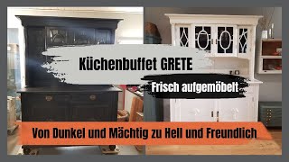 Aufgemöbelt Küchenbuffet GRETE streichen  Möbel Upcycling mit Acryllack [upl. by Yule]