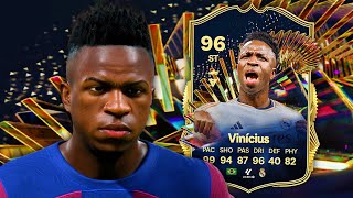 96 TOTS Vinicius Jr Player Review  EA FC 24 [upl. by Aynuat887]