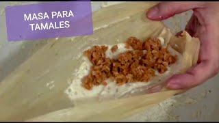 COMO PREPARAR MASA PARA TAMALES DESDE CEROCOCINA TRADICIONAL MEXICANA [upl. by Salvatore]