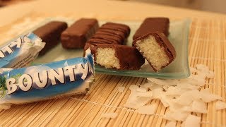 BountyRiegel Rezept  Bounty Bars Recipe  Nachgemacht Original trifft Sally  Sallys Welt [upl. by Notlef]