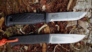 KNIFE OFF Mora Garberg vs Fallkniven F1 [upl. by Malda]