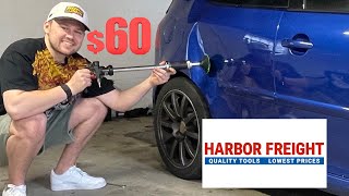 Harbor Freight Pneumatic Dent Puller Test  MK5 R32 [upl. by Lahcim]