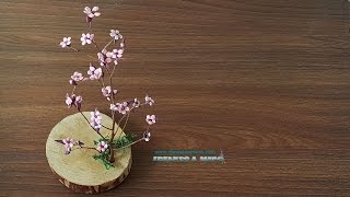 DIY árbol de flor de cerezo fácil [upl. by Nosdivad]