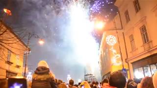 FOC DE ARTIFICII PIAȚA MARE DIN SIBIU 2018 [upl. by Carbrey]