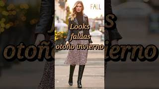 Looks con Faldas largas Moda otoño invierno 2024 otoño faldas [upl. by Nihcas]