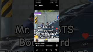 Mr Lee BTS bodyguard brightest smile ever caught on Camera 📸lee btsbodyguard bts jin BTS [upl. by Filmer]