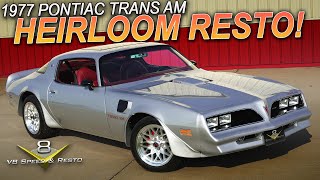 🔥 Muscle Car Of The Week 1977 Pontiac Trans Am Restoration A Family Member Reborn [upl. by Oralie]