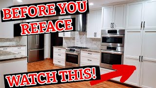 Kitchen Cabinet Renovation versus Kitchen Cabinet Refacing [upl. by Ellerrehc]