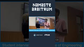 Student Insights from Namaste Arbitrum Roadshow at SSN College of Engineering Chennai 🦾 [upl. by Neyrb]