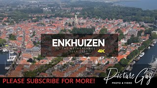 Enkhuizen  The Netherlands Holland in 4K  Parts by drone [upl. by Ordnajela288]