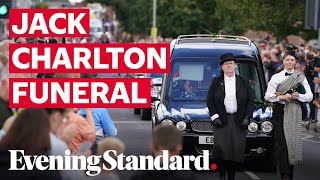 Jack Charlton funeral Hundreds line Ashington streets to pay tribute to World Cup hero [upl. by Korwun]