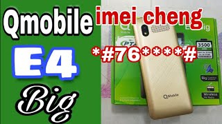 Q MOBILE E4 Big Imei cheng Code qmobile HARIPURTV1 E4BIG [upl. by Elyssa521]