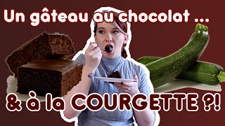 Je teste la recette du gâteau chocolat courgette de hervecuisine [upl. by Dorlisa]