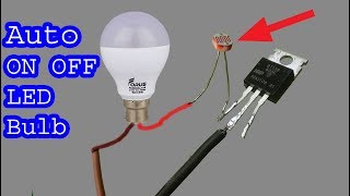 How to make 230V auto ON OFF LED light bulb diy dark sensor [upl. by Moe872]