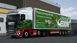 Maximum Realism ETS2  Eddie Stobart Scania R450  Holyhead  Newport [upl. by Hoagland]