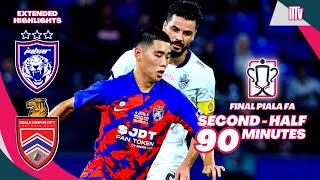 SecondHalf  JDT vs KL CITY  2023 FA CUP FINAL  Extended Highlights HD [upl. by Resarf816]