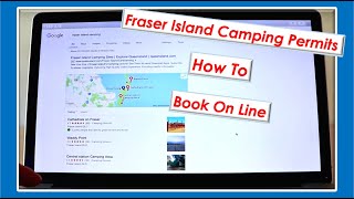 How To Book Fraser Island Camping Permits   On Line Tips [upl. by Marchak524]