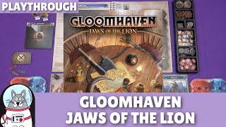 Gloomhaven Jaws of the Lion  Scenario 1 Playthrough  slickerdrips [upl. by Auginahs]