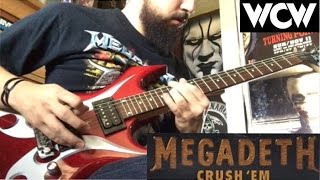 Goldberg quotCrush Emquot WCW theme guitar cover MEGADETH [upl. by Eylrahc]