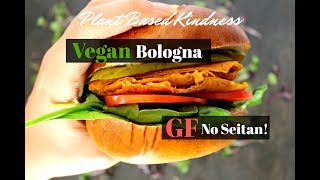 Vegan GlutenFree Deli Meat Bologna Style  Everyday Vegan Food [upl. by Ihcas]