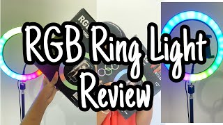 RGB Ring light reviewSinhalaSanu times [upl. by Bobina]