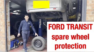 Ford Transit spare wheel protection [upl. by Stace]