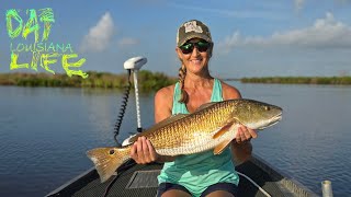 EPIC Redfish Family Adventure in the Louisiana Marsh  Catch amp Cook [upl. by Yllil759]