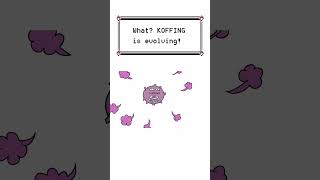 Koffing Evolves into Weezing  Pokemon Evolution Animation shorts [upl. by Drice]