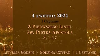 GodzinaCzytań  I Czytanie  4 kwietnia 2024 [upl. by Thunell]