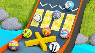 Marble Race Football Clubs  UEFA Champions League 20232024 [upl. by Gisela]