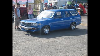 Mad Mikes FURSTY rotary 808 wagon  skid 2003 Summerdrags [upl. by Adlesirc]