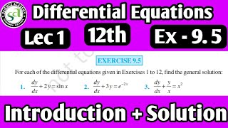 Class12thDifferentialEquationsExercise92Chapter9 [upl. by Maurie]