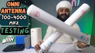 5G 4G 3G Omni Antenna 700 to 4000 MHz Testing With TpLink MR600 Airtel 5G Dabba Booster 5G Mobile [upl. by Pitchford]