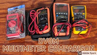 Multimeter Comparison Fluke Vici Crenova and Harbor Freight [upl. by Ynahirb]