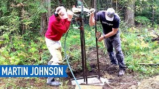 DIY Water Well Drilling  Off Grid Cabin Build 27 [upl. by Ardnayek526]